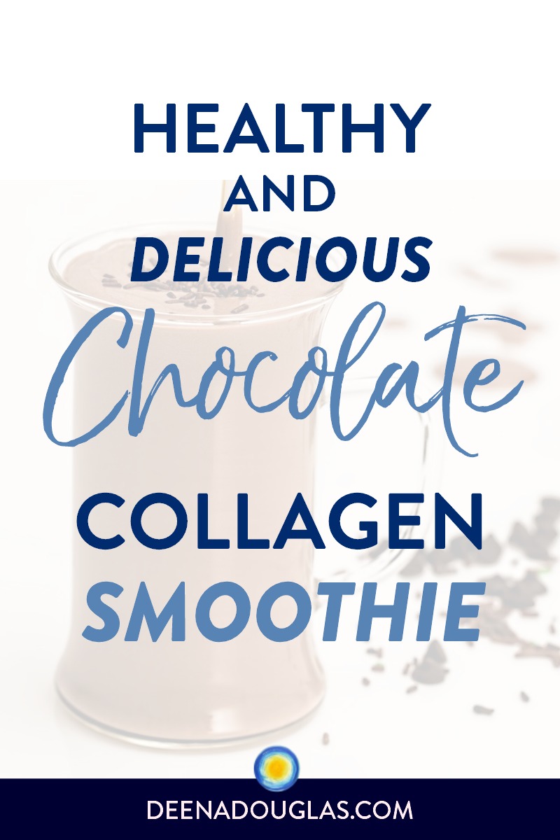 Healthy Chocolate Smoothie with Collagen Protein